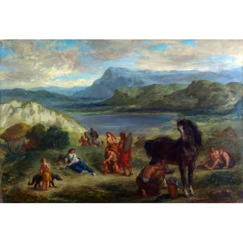 Eugene Delacroix, Scythianlar Arasında Ovid Eugene Delacroix, Scythianlar Arasında Ovid
