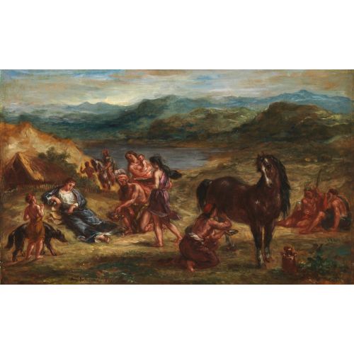 Eugene Delacroix, Scythianlar Arasında Ovid 2 Eugene Delacroix, Scythianlar Arasında Ovid 2