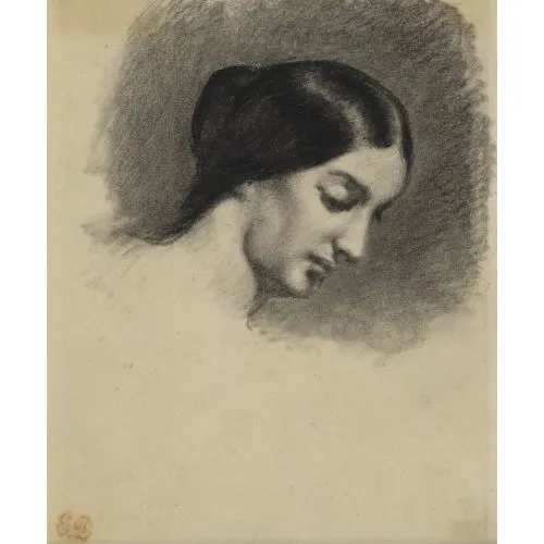 Eugène Delacroix, Genç Kadının Portresi Romantizm Sanat Akımları Eugène Delacroix, Genç Kadının Portresi, Romantizm