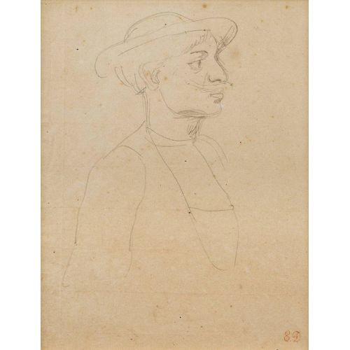 Eugene Delacroix, Profilden Erkeğin Portresi Eugene Delacroix, Profilden Erkeğin Portresi