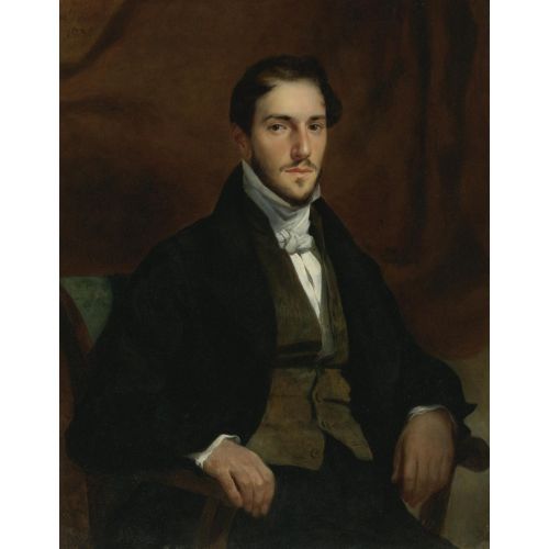 Eugene Delacroix, Portrait Of Felix Guillemardet