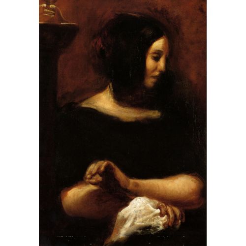 Eugene Delacroix, Portrait Of George Sand