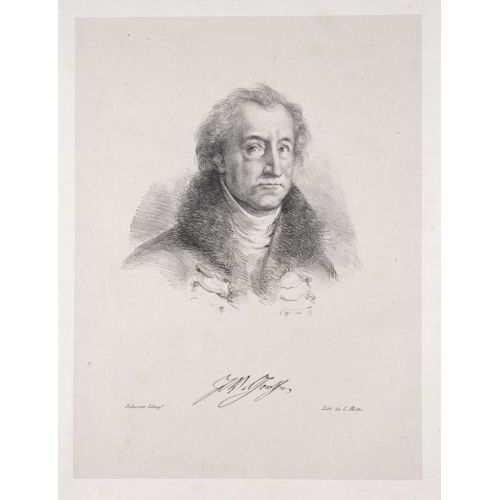 Eugene Delacroix, Portrait Of Johann Wolfgang Von Goethe