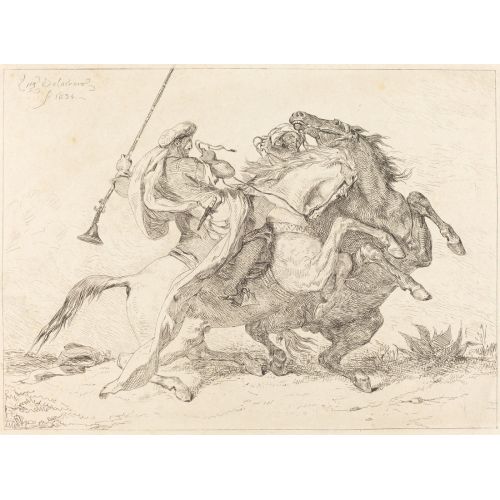 Eugene Delacroix, Mağribi Süvarilerle Karşılaşma