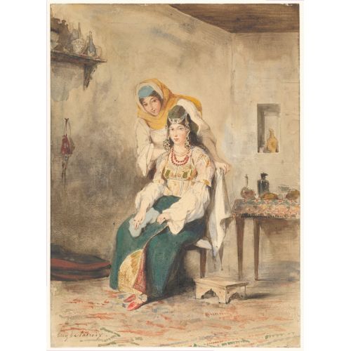 Eugene Delacroix, Saada, Abraham Ben-Chimol'un Karısı Ve Preciada, Kızlarından Biri Eugene Delacroix, Saada, Abraham Ben-Chimol'un Karısı Ve Preciada, Kızlarından Biri
