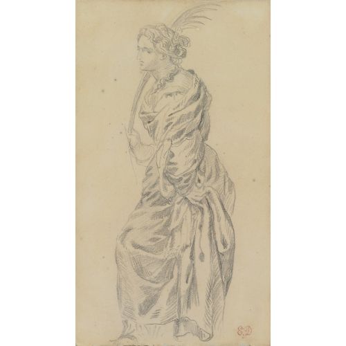 Eugene Delacroix, Titian'dan Sonra Azize Katerina Eugene Delacroix, Titian'dan Sonra Azize Katerina