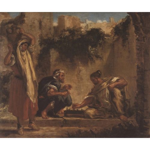 Eugene Delacroix, Satranç Oynayan Araplar Eugene Delacroix, Satranç Oynayan Araplar