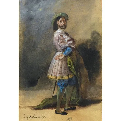 Eugène Delacroix, Seigneur À La Cour De François Ier Romance Art Movements Eugène Delacroix, Seigneur À La Cour De François