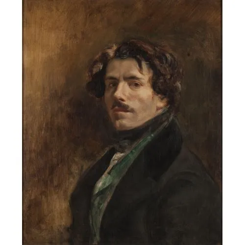 Eugène Delacroix, Kendi Portresi Romantizm Eugène Delacroix, Kendi Portresi Romantizm Sanat Akımları Eugène Delacroix, Kendi Portresi, Romantizm, adlı tabloyu yüksek