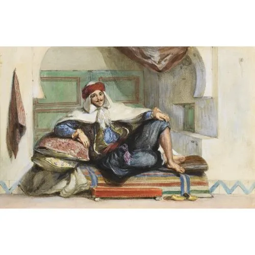 Eugene Delacroix, Sidi Abdallah Provincial Ruler Of The Regency Of Algiers Romance Eugène Delacroix, Sidi Abdallah provincial ruler of the Regency of Algiers Romance Art Movements Eugène Delacroix, Sidi