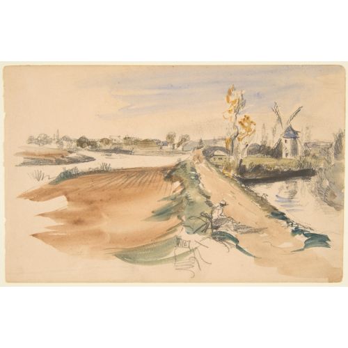 Eugène Delacroix, Tours ve Çevresi Manzaralı Eskiz Defteri Romantizm Eugène Delacroix, Tours ve Çevresi Manzaralı Eskiz Defteri Romantizm Sanat Akımları Eugène Delacroix, Tours ve Çevresi