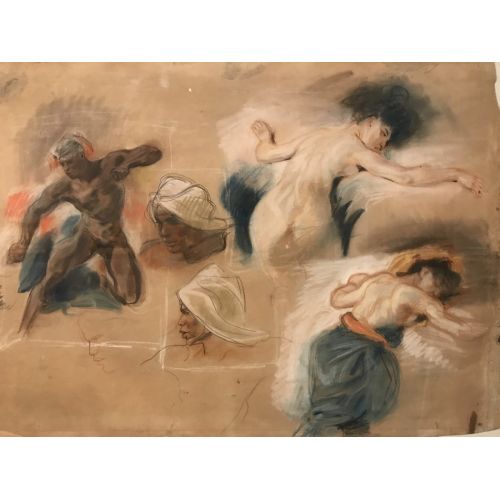 Eugene Delacroix, Sketch For The Death Of Sardanapalus Eugene Delacroix, Sketch For The Death Of Sardanapalus