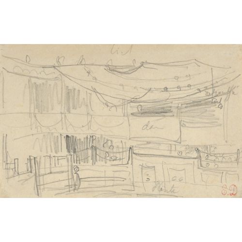 Eugene Delacroix, Sketch Of An Arena Eugene Delacroix, Sketch Of An Arena