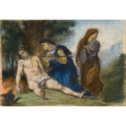 Eugene Delacroix, St. Sebastian Eugene Delacroix, St. Sebastian