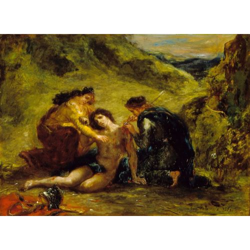 Eugene Delacroix, St. Sebastian With St. Irene And Attendant Eugene Delacroix, St. Sebastian With St. Irene And Attendant