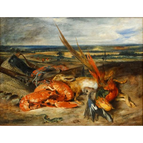 Eugène Delacroix, Still-Life with Lobster Romance Art Movements Eugène Delacroix, Still-Life with Lobster, Romance, can be