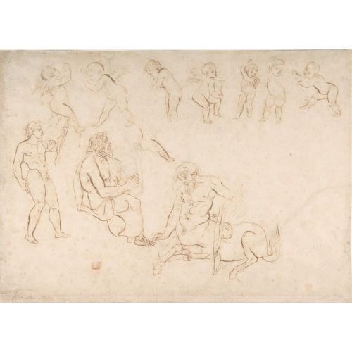 Eugene Delacroix, Studies For The Decoration Of The Library Palais Bourbon Eugene Delacroix, Studies For The Decoration Of The Library Palais Bourbon