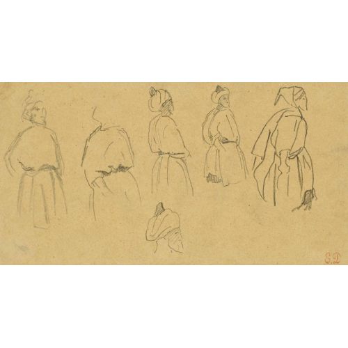 Eugene Delacroix, Studies Of An Arab Man Eugene Delacroix, Studies Of An Arab Man