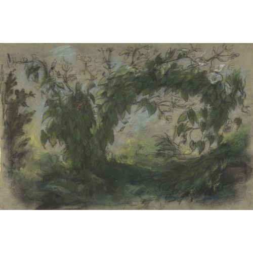Eugene Delacroix, Çiçek Sepeti İçin Sabah Zafer Çelenkleri Kemer Çalışması
