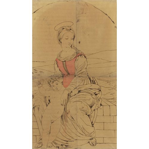 Eugene Delacroix, Study For La Vierge Des Moissons Eugene Delacroix, Study For La Vierge Des Moissons