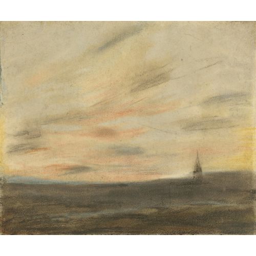 Eugene Delacroix, Study Of The Frepillon Sky Eugene Delacroix, Study Of The Frepillon Sky