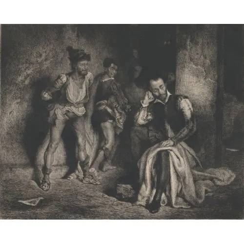 Eugene Delacroix, Tasso In Prison Romance Eugène Delacroix, Tasso in Prison Romance Art Movements Eugène Delacroix, Tasso in Prison, Romance, can be purchased or