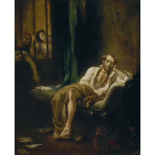 Eugene Delacroix, Tasso In The Madhouse Eugene Delacroix, Tasso In The Madhouse