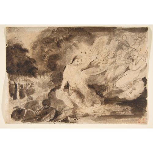Eugene Delacroix, The Agony In The Garden Eugene Delacroix, The Agony In The Garden