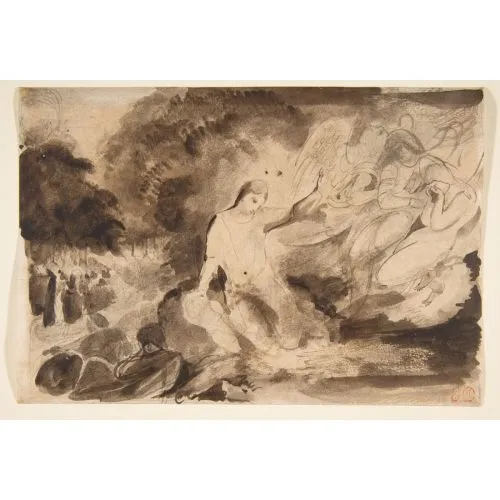 Eugene Delacroix, The Agony In The Garden Romance Eugène Delacroix, The Agony in the Garden Romance Art Movements Eugène Delacroix, The Agony in the Garden, Romance, can be