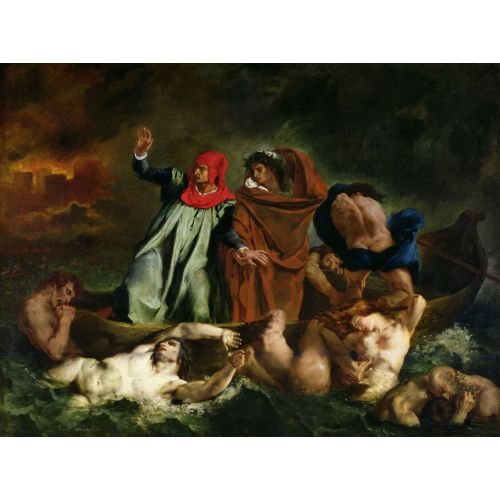 Eugene Delacroix, The Barque Of Dante Eugene Delacroix, The Barque Of Dante