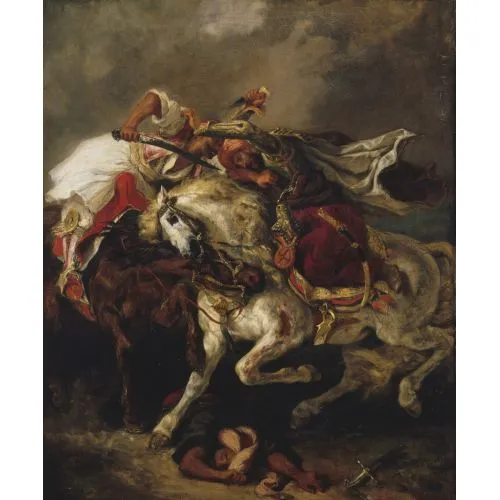 Eugene Delacroix, The Battle Of Giaour And Hassan Romance Eugène Delacroix, The Battle of Giaour and Hassan Romance Art Movements Eugène Delacroix, The Battle of Giaour and Hassan