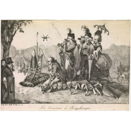 Eugene Delacroix, The Crayfish At Longchamps Eugene Delacroix, The Crayfish At Longchamps