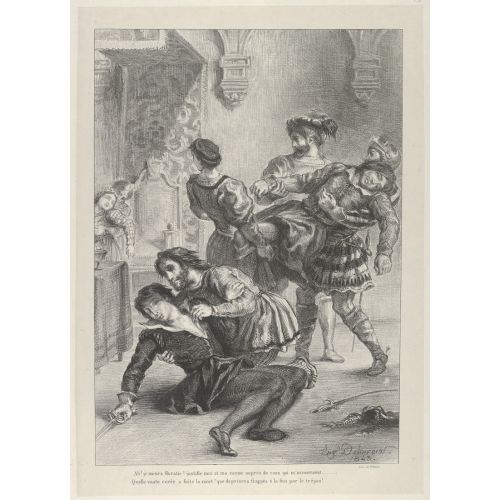 Eugene Delacroix, The Death Of Hamlet Eugene Delacroix, The Death Of Hamlet