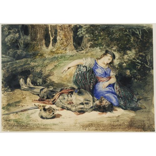 Eugene Delacroix, The Death Of Lara Eugene Delacroix, The Death Of Lara