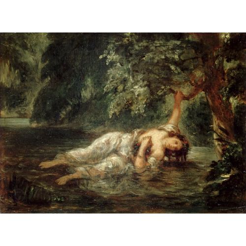 Eugene Delacroix, The Death Of Ophelia Eugene Delacroix, The Death Of Ophelia