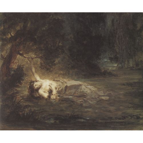 Eugene Delacroix, The Death Of Ophelia 2 Eugene Delacroix, The Death Of Ophelia 2