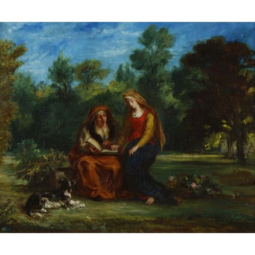 Eugene Delacroix, The Education Of The Virgin Eugene Delacroix, The Education Of The Virgin