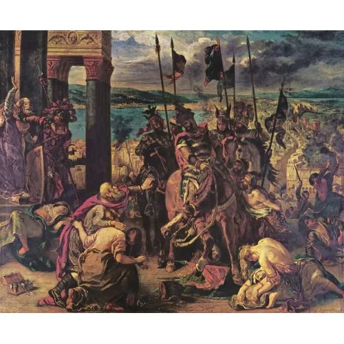 Eugène Delacroix, Haçlıların Konstantinopolise Girişi Romantizm Eugène Delacroix, Haçlıların Konstantinopolise Girişi Romantizm Sanat Akımları Eugène Delacroix, Haçlıların