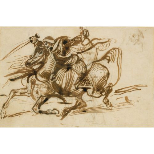 Eugene Delacroix, The Giaour On Horseback Eugene Delacroix, The Giaour On Horseback