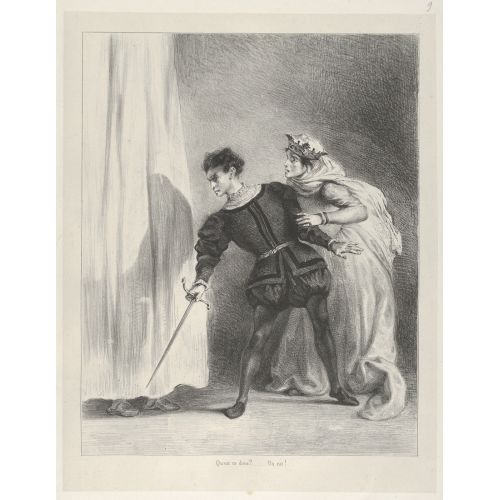 Eugene Delacroix, The Murder Of Polonius Eugene Delacroix, The Murder Of Polonius
