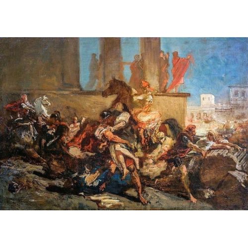 Eugene Delacroix, The Rape Of Sabine Women Eugene Delacroix, The Rape Of Sabine Women