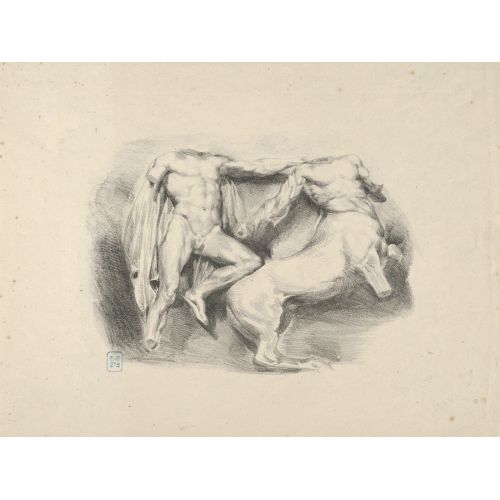 Eugene Delacroix, Theseus Conqueror Of The Centaur Eurytus Eugene Delacroix, Theseus Conqueror Of The Centaur Eurytus