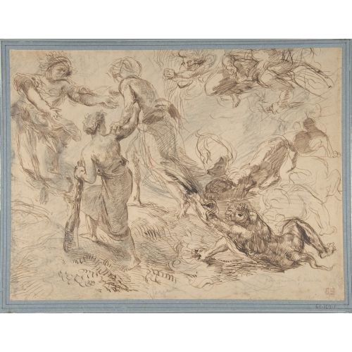 Eugene Delacroix, The Triumph Of Genius Over Envy Eugene Delacroix, The Triumph Of Genius Over Envy