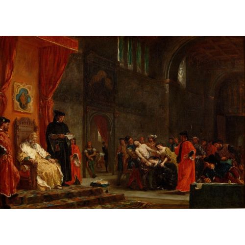 Eugene Delacroix, The Two Foscari Eugene Delacroix, The Two Foscari