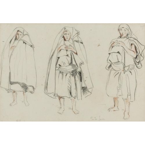 Eugene Delacroix, Three Figures Eugene Delacroix, Three Figures