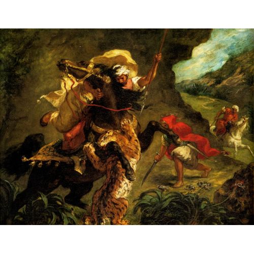 Eugene Delacroix, Tiger Hunt Eugene Delacroix, Tiger Hunt