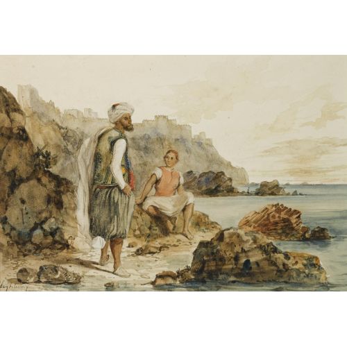 Eugene Delacroix, Vue De La Rade Et De La Ville De Tanger Eugene Delacroix, Vue De La Rade Et De La Ville De Tanger