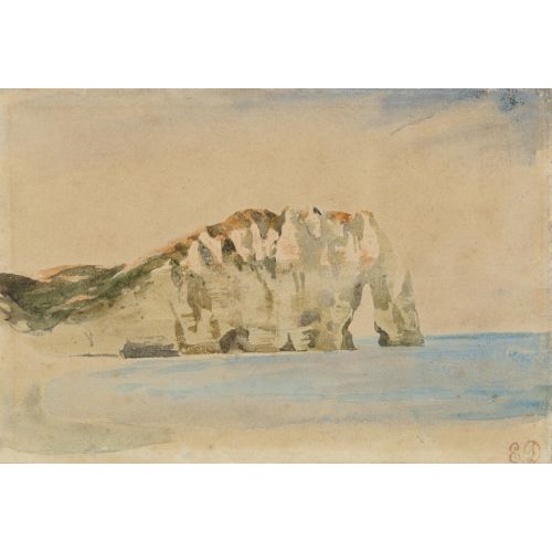 Eugene Delacroix, Vue Des Falaises D'etretat Eugene Delacroix, Vue Des Falaises D'etretat