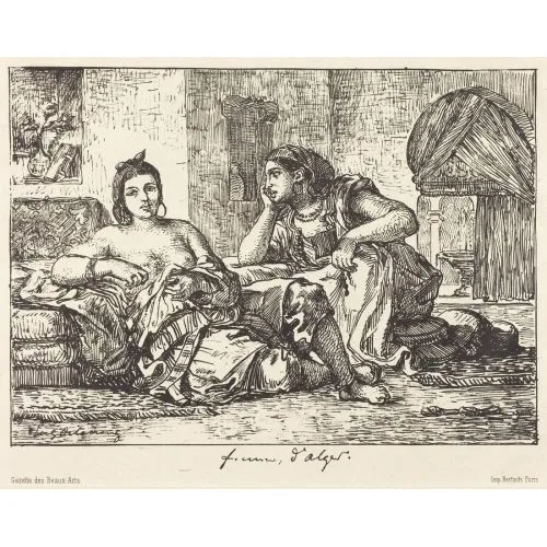 Eugène Delacroix, Cezayir Kadınları Romantizm Eugène Delacroix, Cezayir Kadınları Romantizm Sanat Akımları Eugène Delacroix, Cezayir Kadınları, Romantizm, adlı