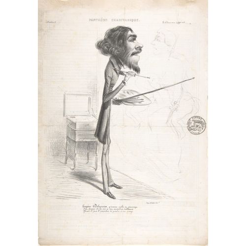 Eugene Delacroix, Çocuklarını Öldürmek Üzere Olan Medea Hakkında Karikatür Resim